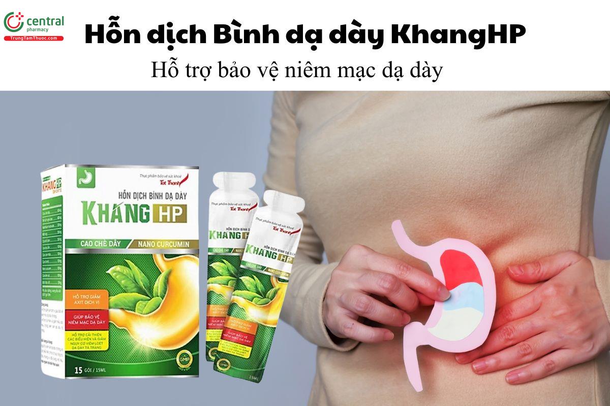 Hỗn dịch Bình dạ dày KhangHP - Hỗ trợ bảo vệ niêm mạc dạ dày