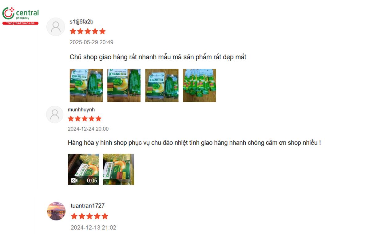 Review của khách hàng