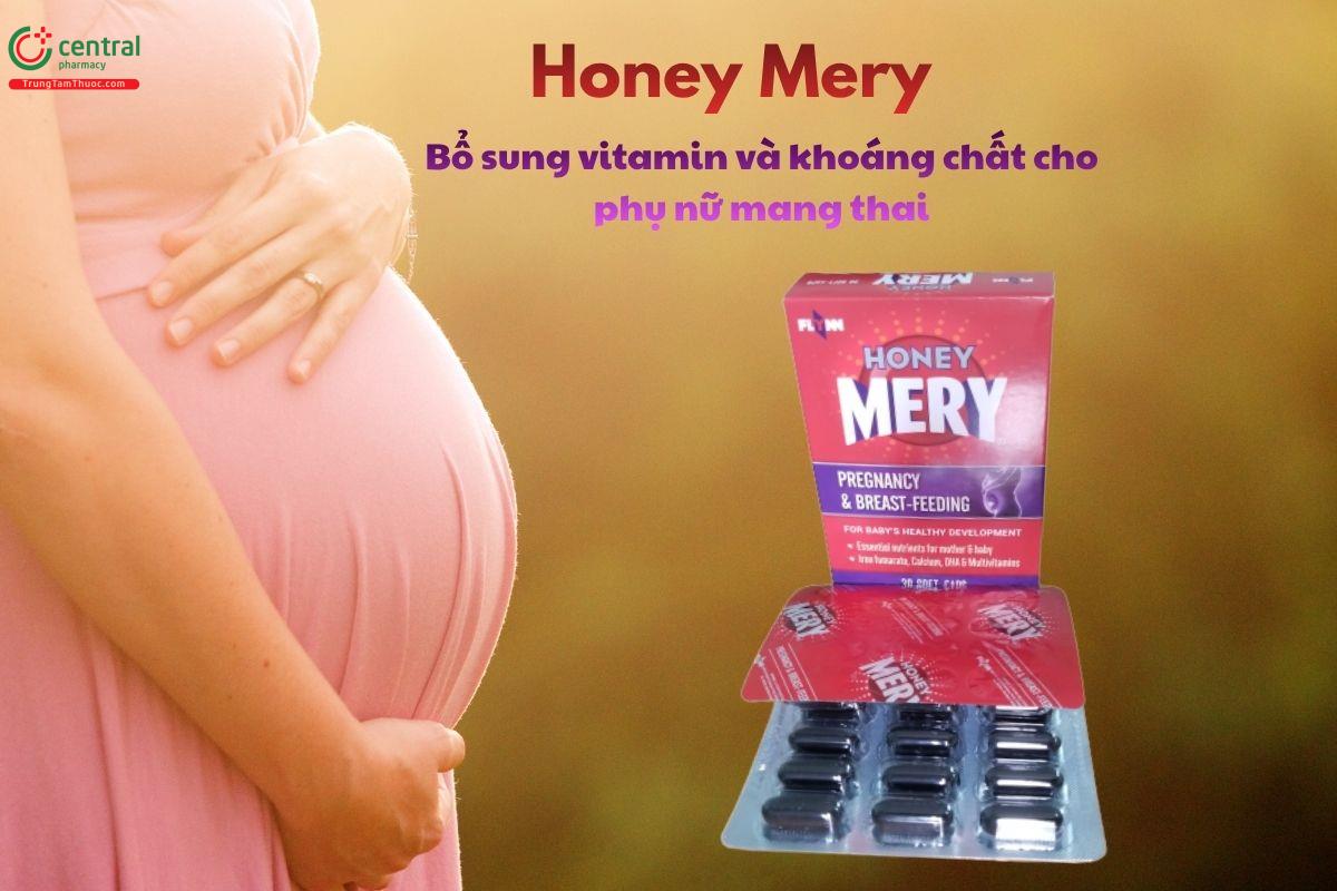 Honey Mery bổ sung vitamin, khoáng chất cho phụ nữ mang thai