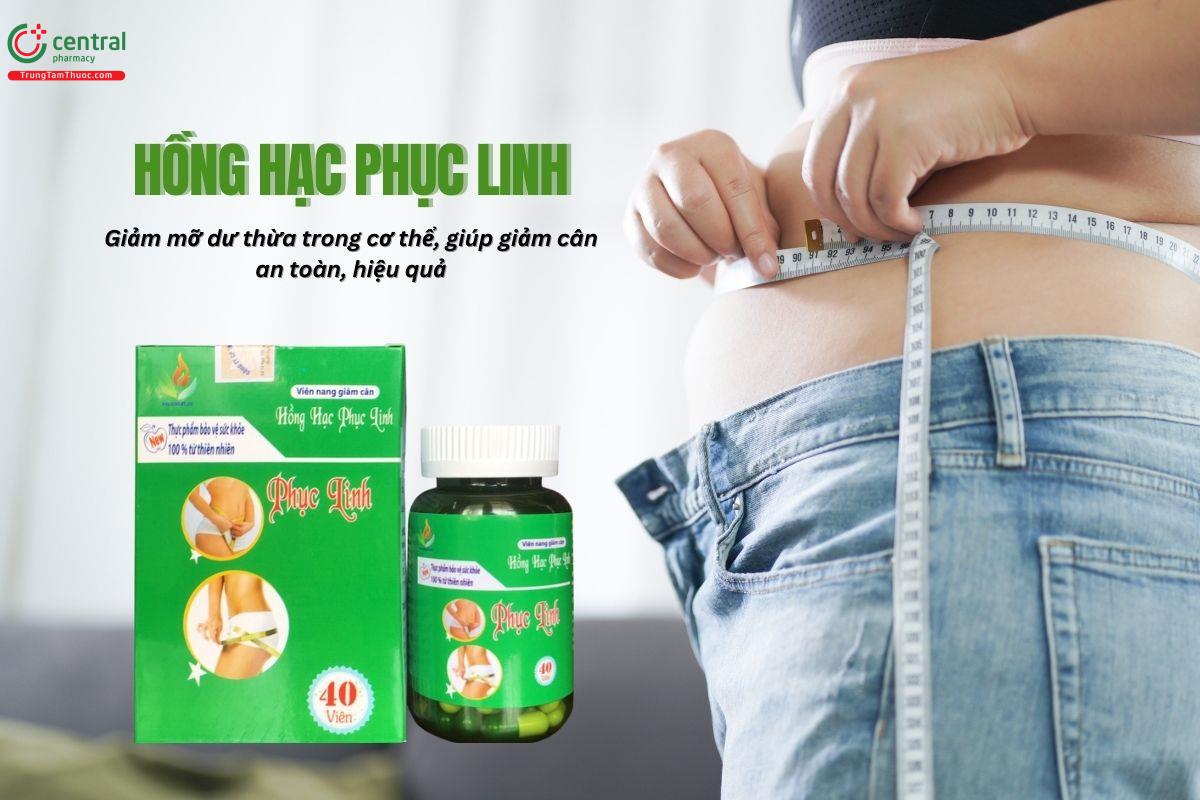 Hồng Hạc Phục Linh ngăn ngừa hấp thu chất béo, hỗ trợ giảm cân