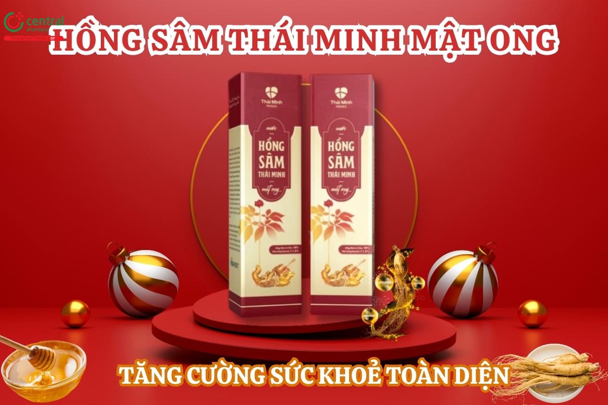  Nước Hồng sâm Thái Minh mật ong - Tăng cường sức khoẻ tim mạch, thần kinh và toàn diện của cơ thể