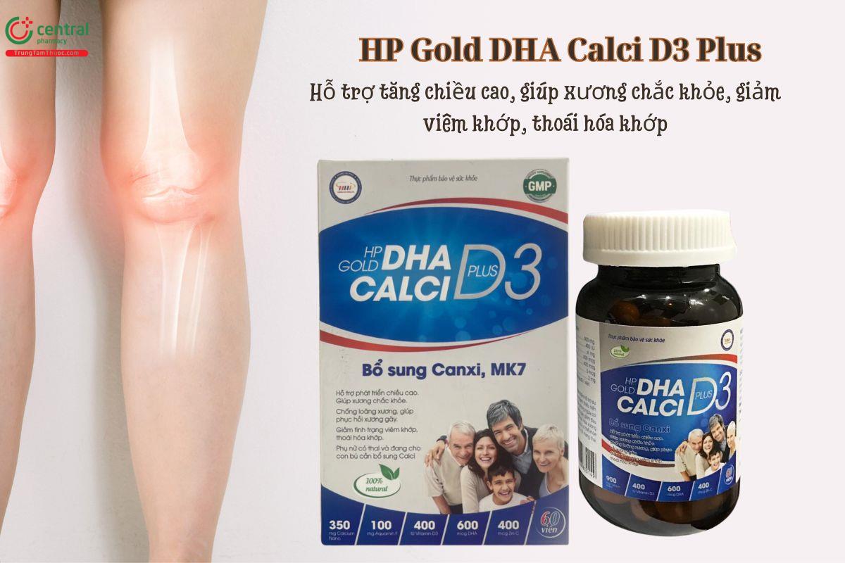 HP Gold DHA Calci D3 Plus giúp xương khớp khỏe mạnh