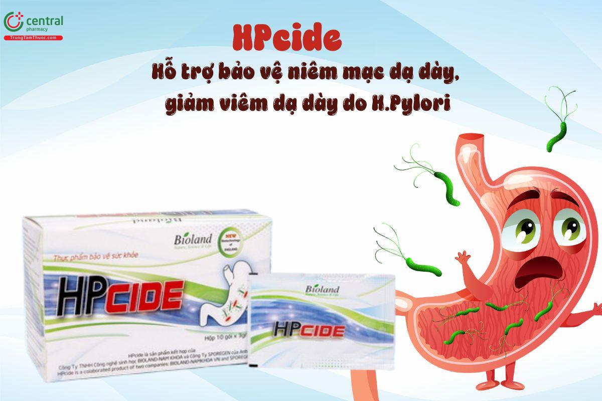 HPcide bảo vệ niêm mạc dạ dày, giảm nguy cơ viêm dạ dày do H.Pylori