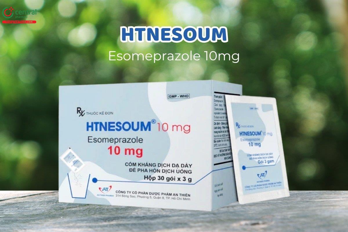 Htnesoum 10mg dùng trong điều trị bệnh trào ngược dạ dày - thực quản