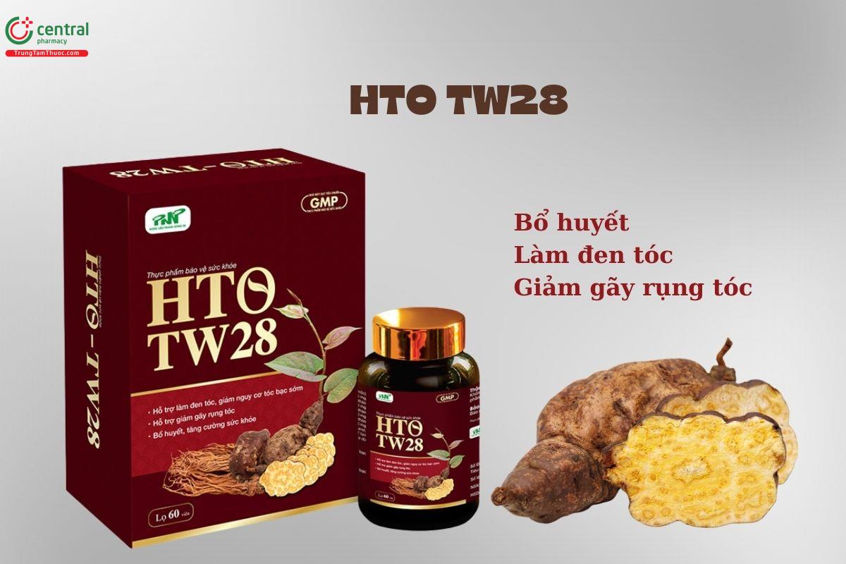 Thuốc HTO TW28 - Bổ huyết, làm đen tóc, giảm gãy rụng tóc