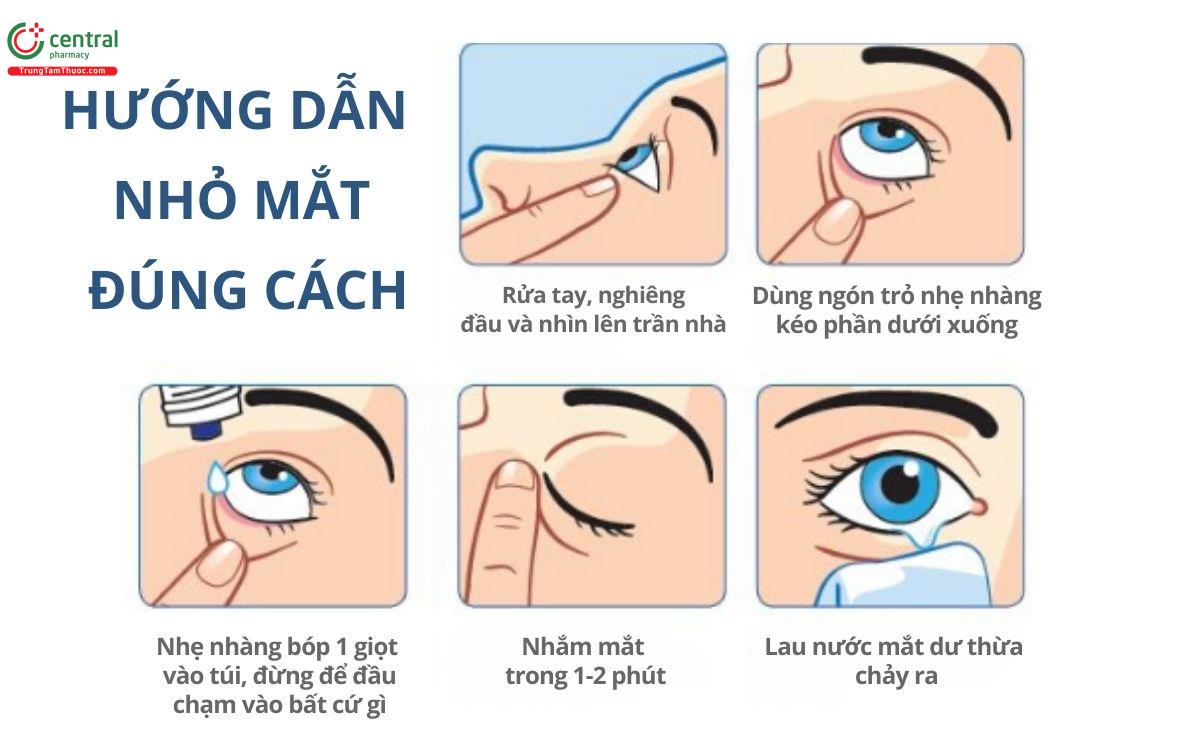 Làm cách nào để sử dụng nước mắt nhân tạo?