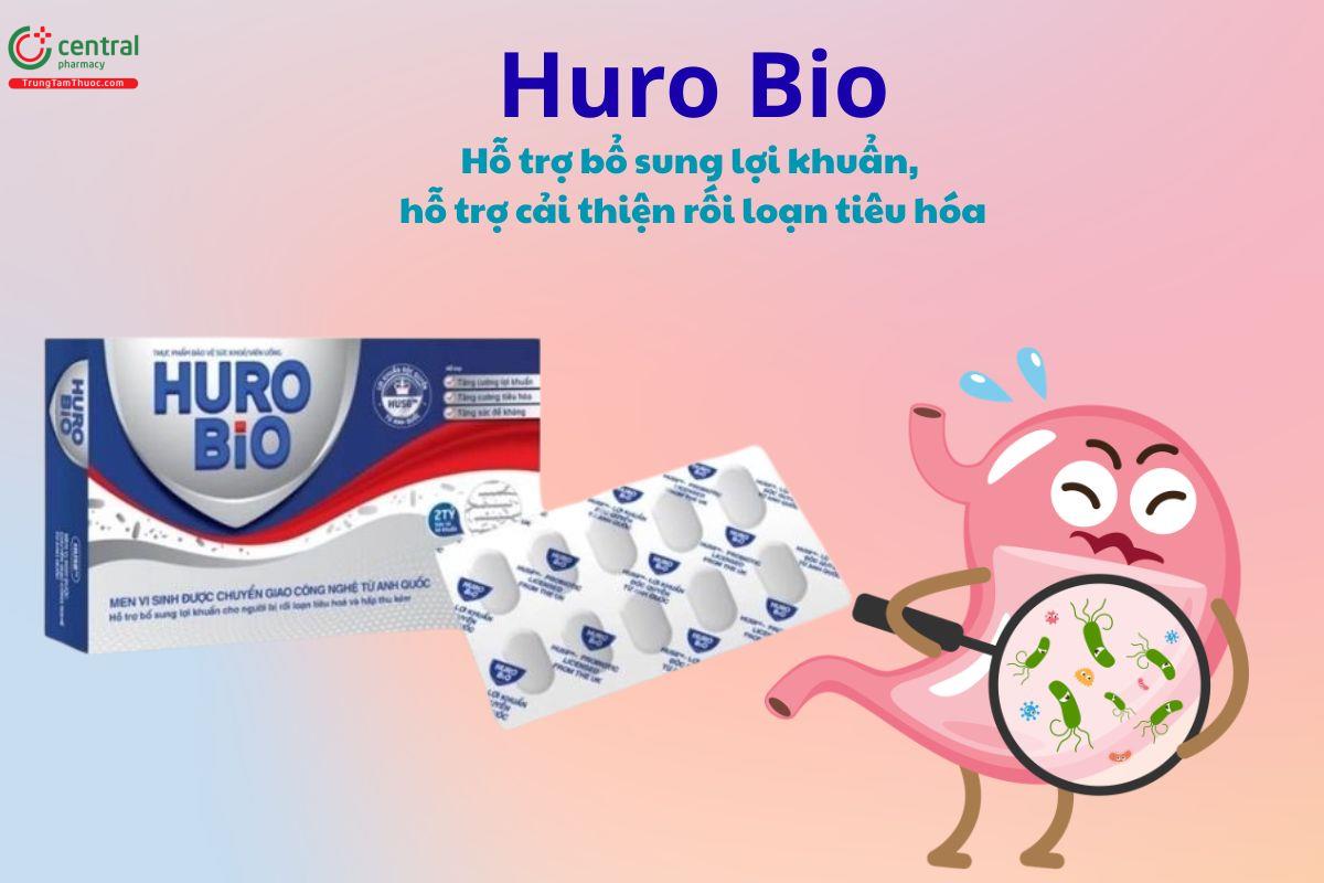 Huro Bio hỗ trợ tăng cường lợi khuẩn, tăng cường tiêu hóa