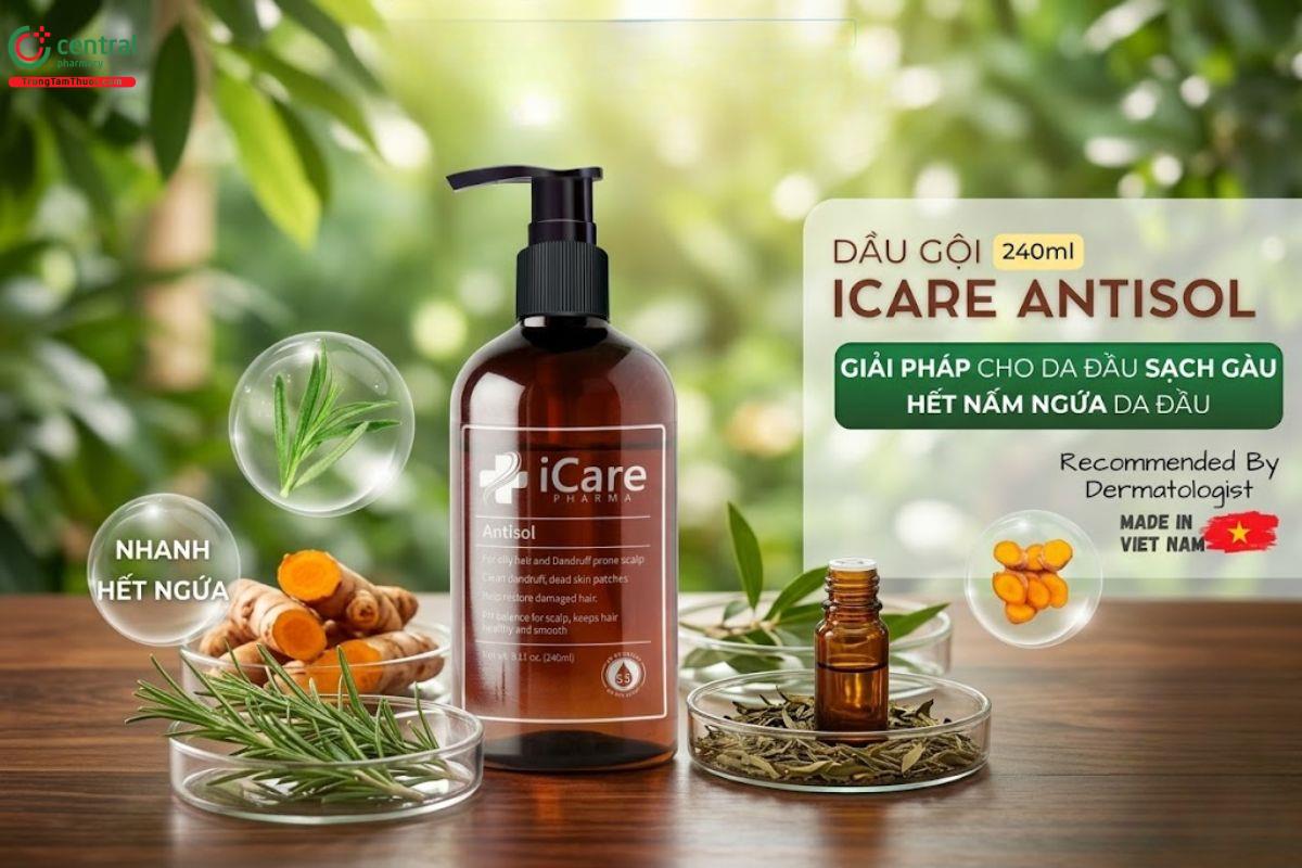 Dầu gội trị gàu Antisol