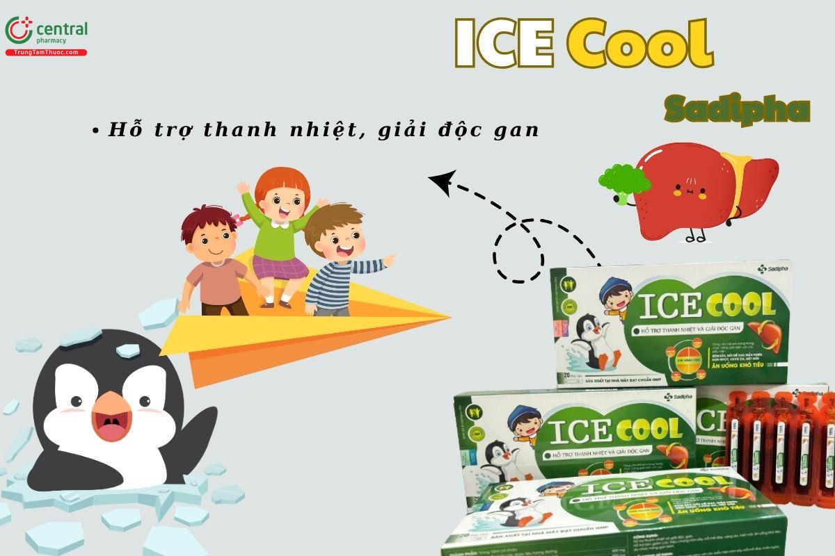 ICE Cool Sadipha dùng cho trẻ em bị nóng trong, mụn nhọt, rôm sảy, mẩn ngứa,...