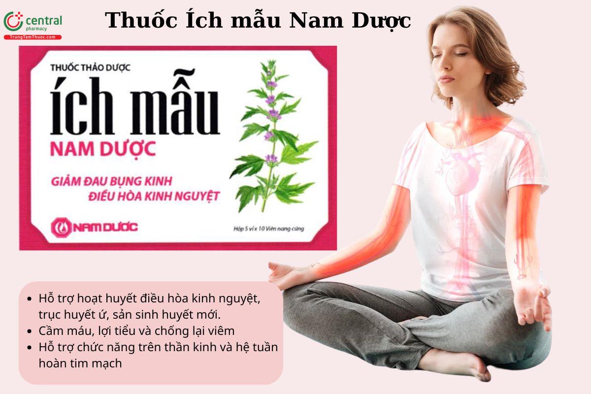 Chỉ định của thuốc Ích mẫu Nam Dược