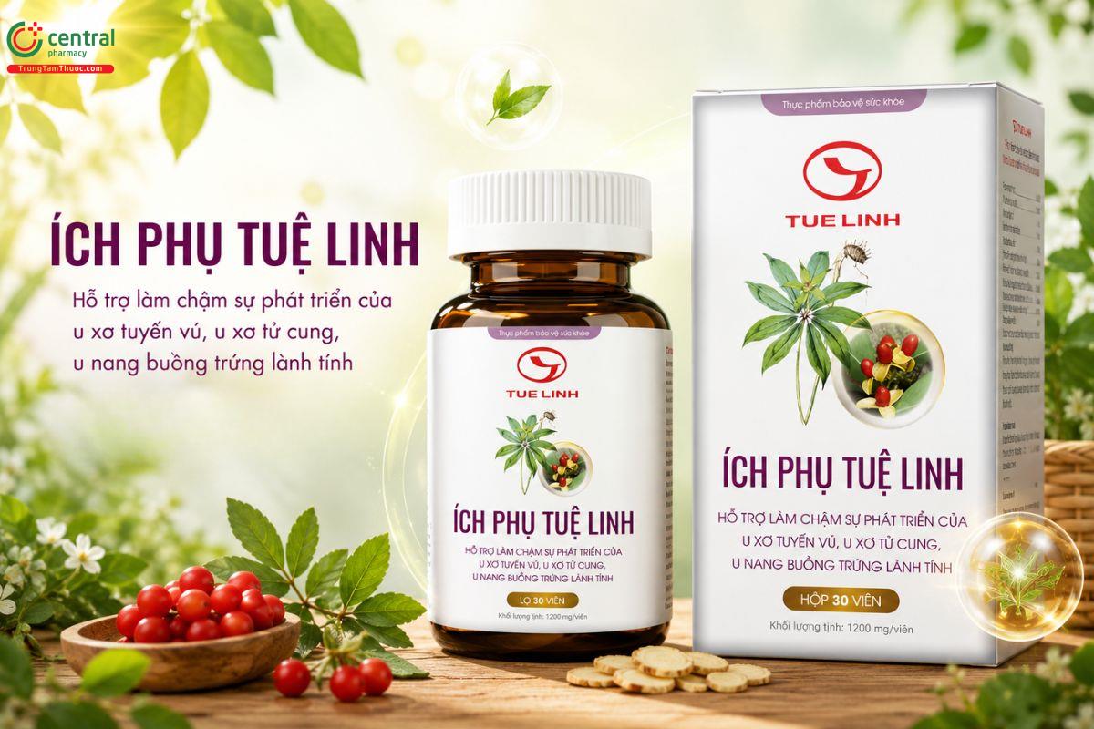 Ích Phụ Tuệ Linh làm chậm sự phát triển của u xơ tử cung, tuyến vú