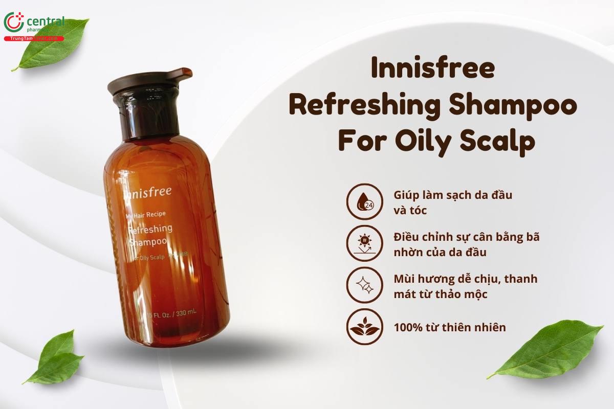 Innisfree Refreshing Shampoo For Oily Scalp 330ml - Dầu gội cho da dầu