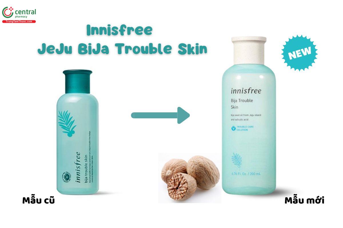 Thay đổi bao bì Innisfree JeJu BiJa Trouble Skin 200ml