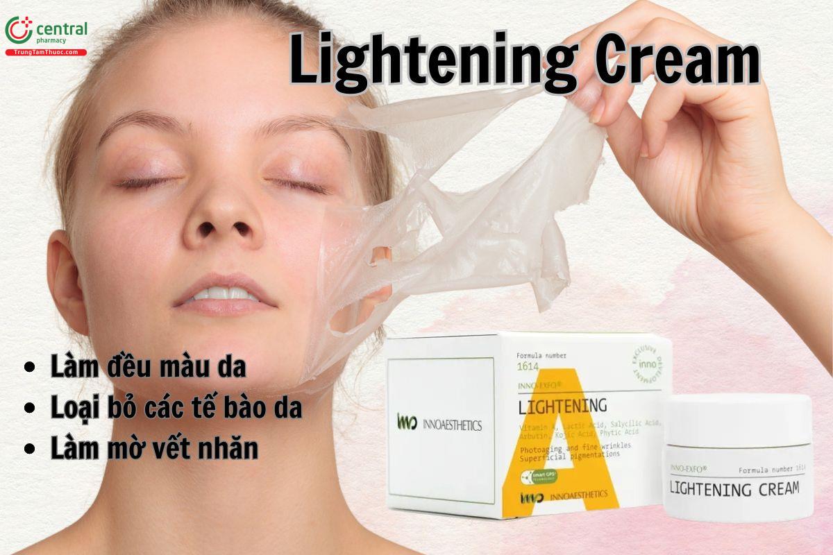 Kem Peel da Lightening Cream giúp làm đều màu da, giảm thâm mụn