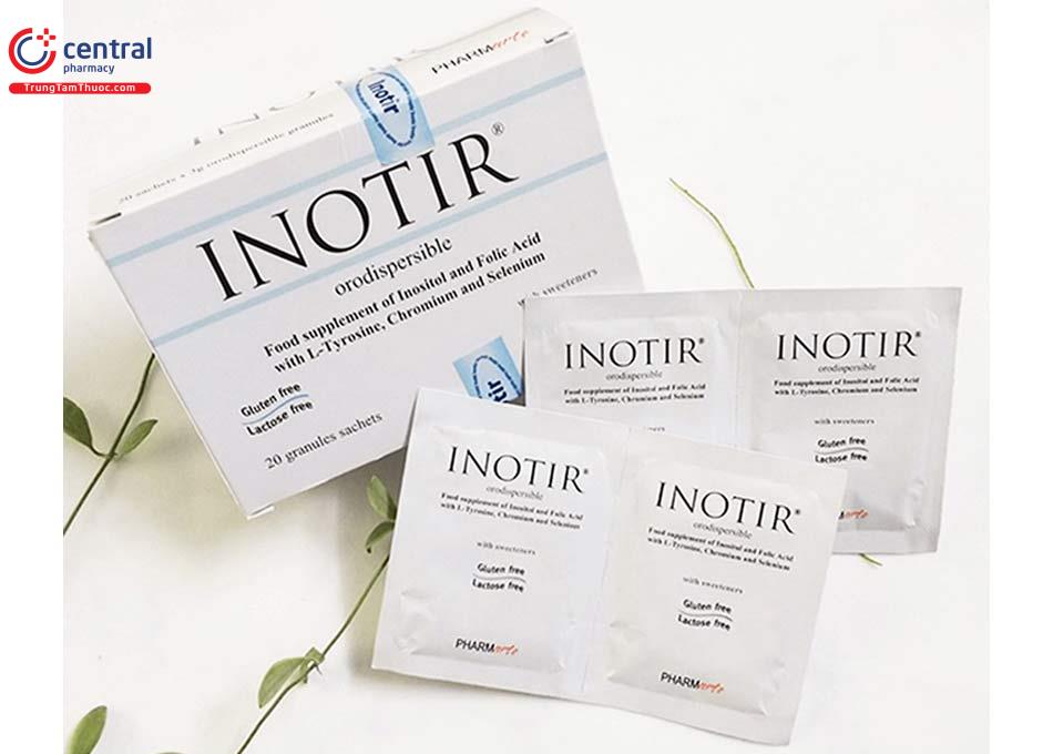 Công dụng của Inotir Tăng dưỡng chất để nhanh thụ thai, giúp ổn định nội tiết.