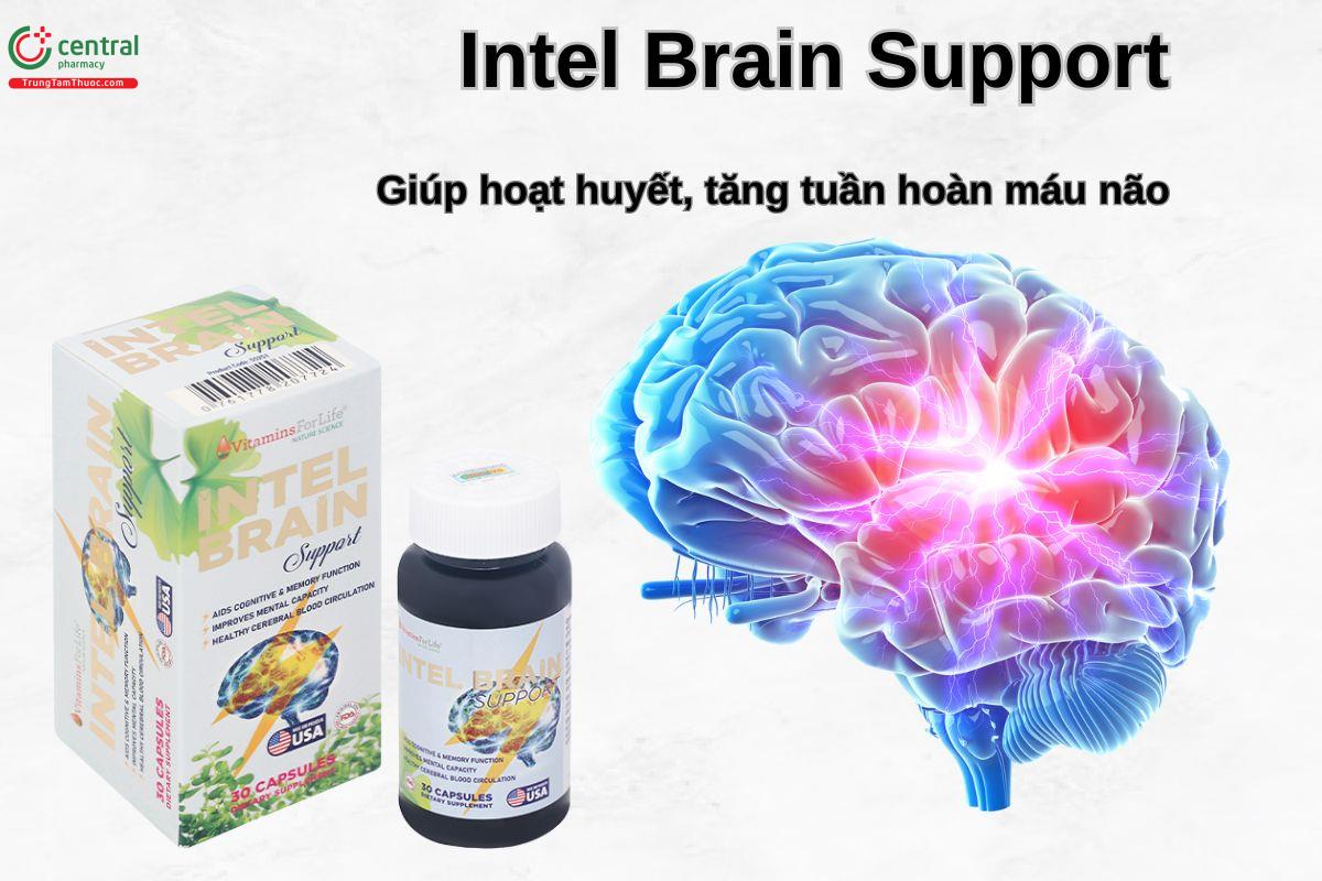 Viên uống Intel Brain Support giúp tăng cường tuần hoàn não