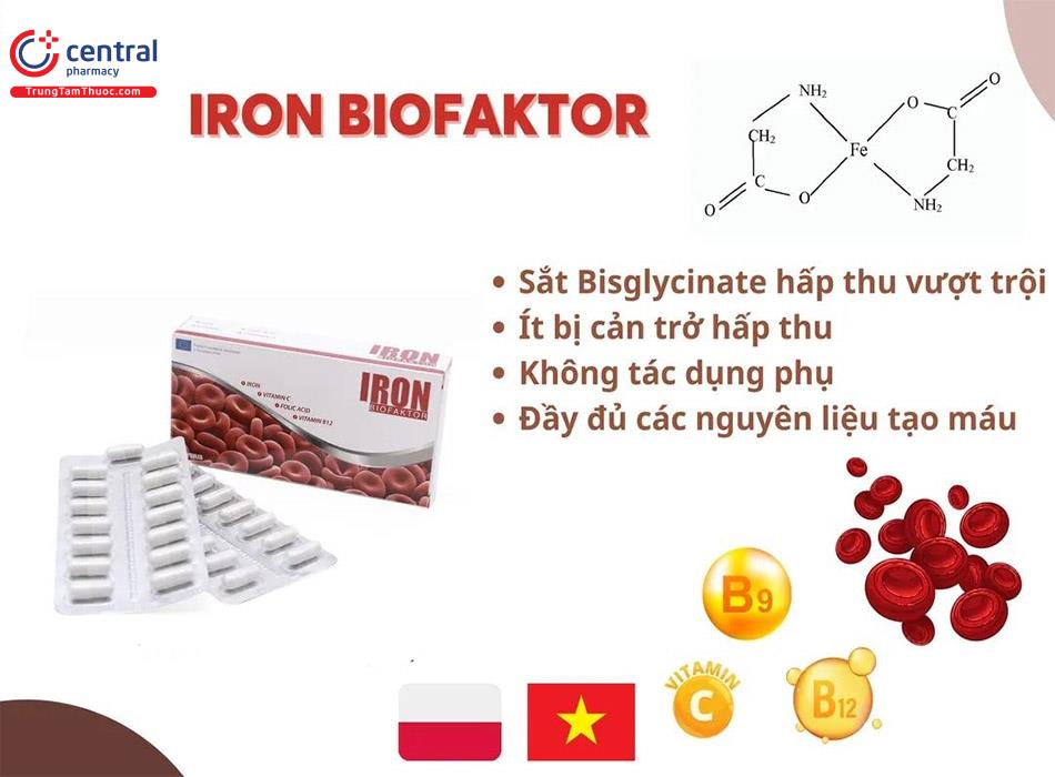 Iron Biofaktor hỗ trợ phòng ngừa thiếu máu