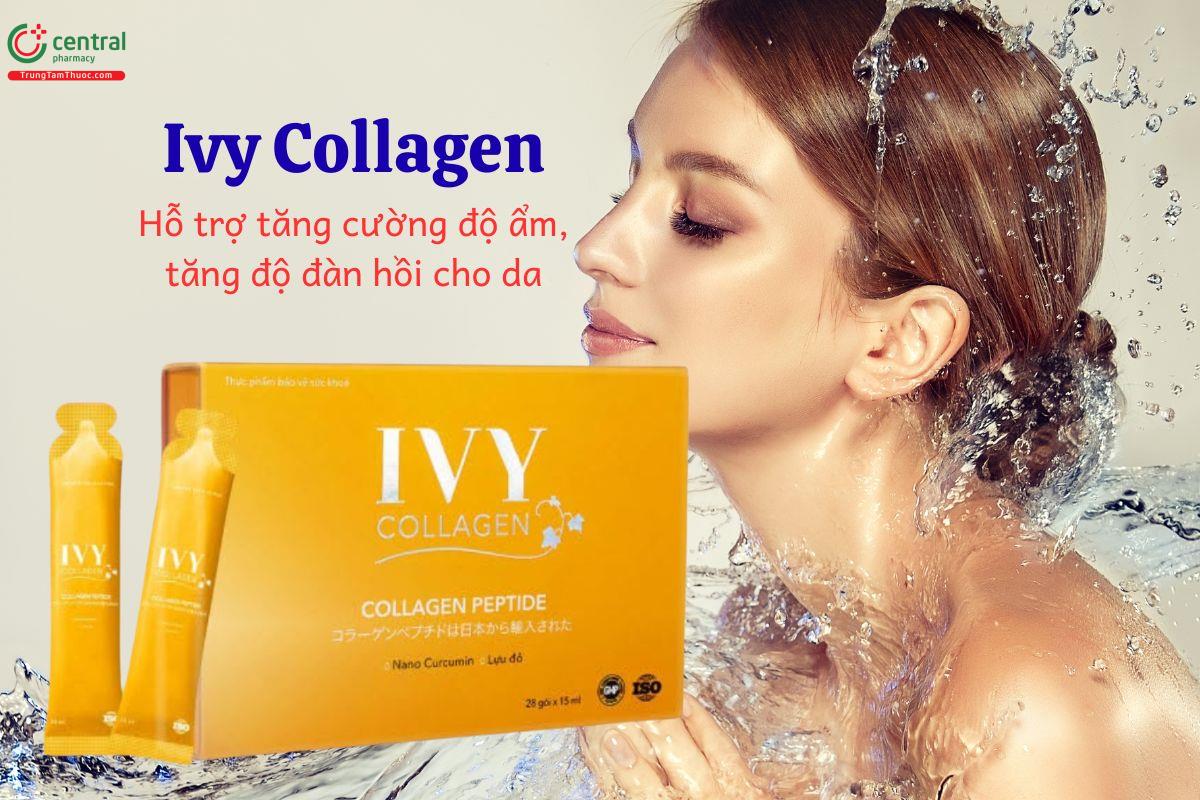 Ivy Collagen giúp tăng độ ẩm, đàn hồi cho da, giúp làm đẹp da