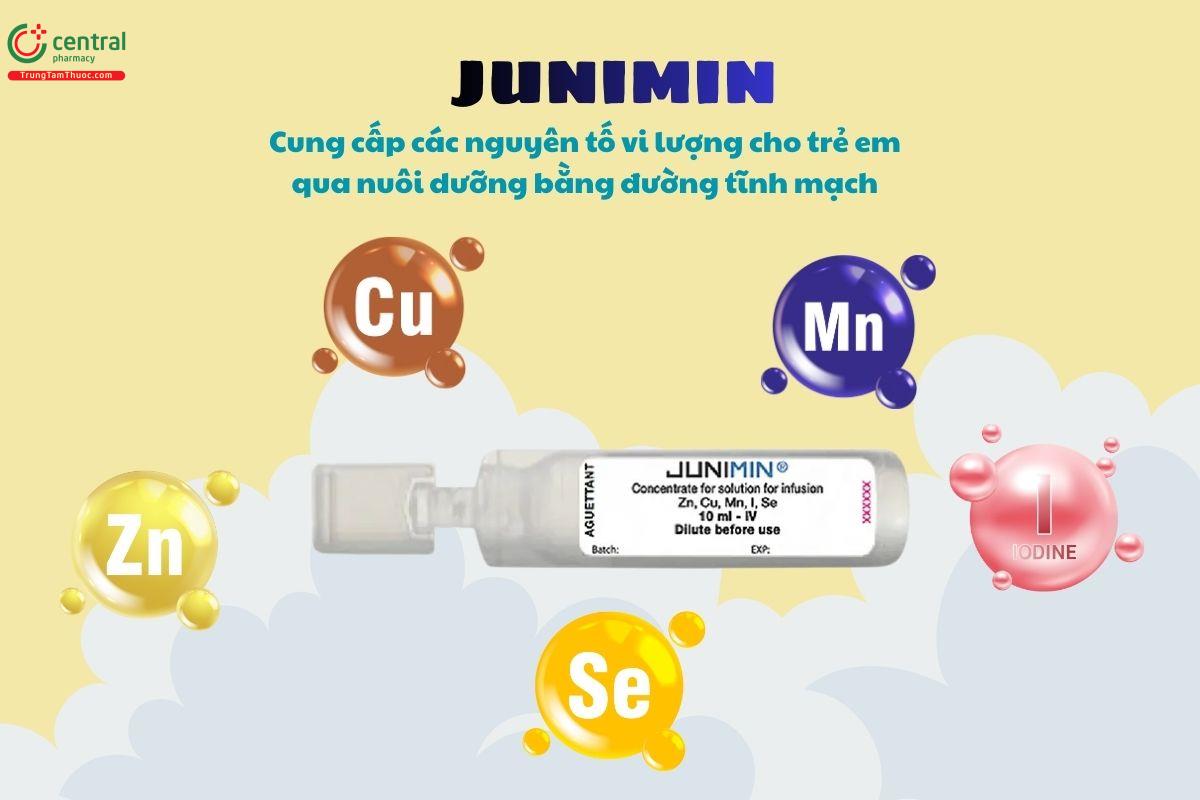 Thuốc Junimin bổ sung dinh dưỡng qua đường tĩnh mạch cho trẻ em