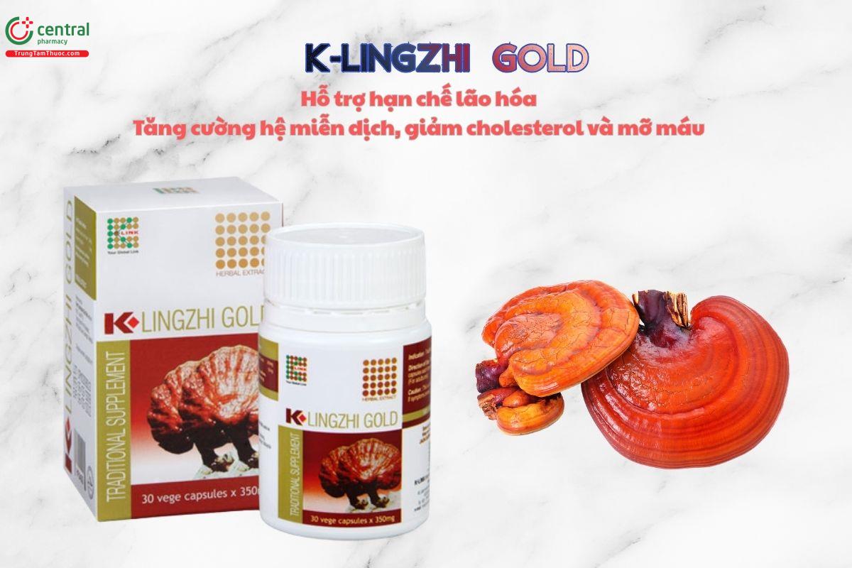 K-Lingzhi Gold hỗ trợ chống lão hóa, giảm cholesterol máu