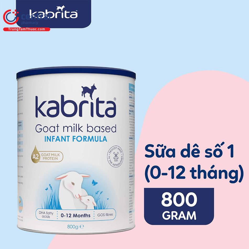 Sữa dê Kabrita số 1 800g dành riêng cho trẻ từ 0-12 tháng