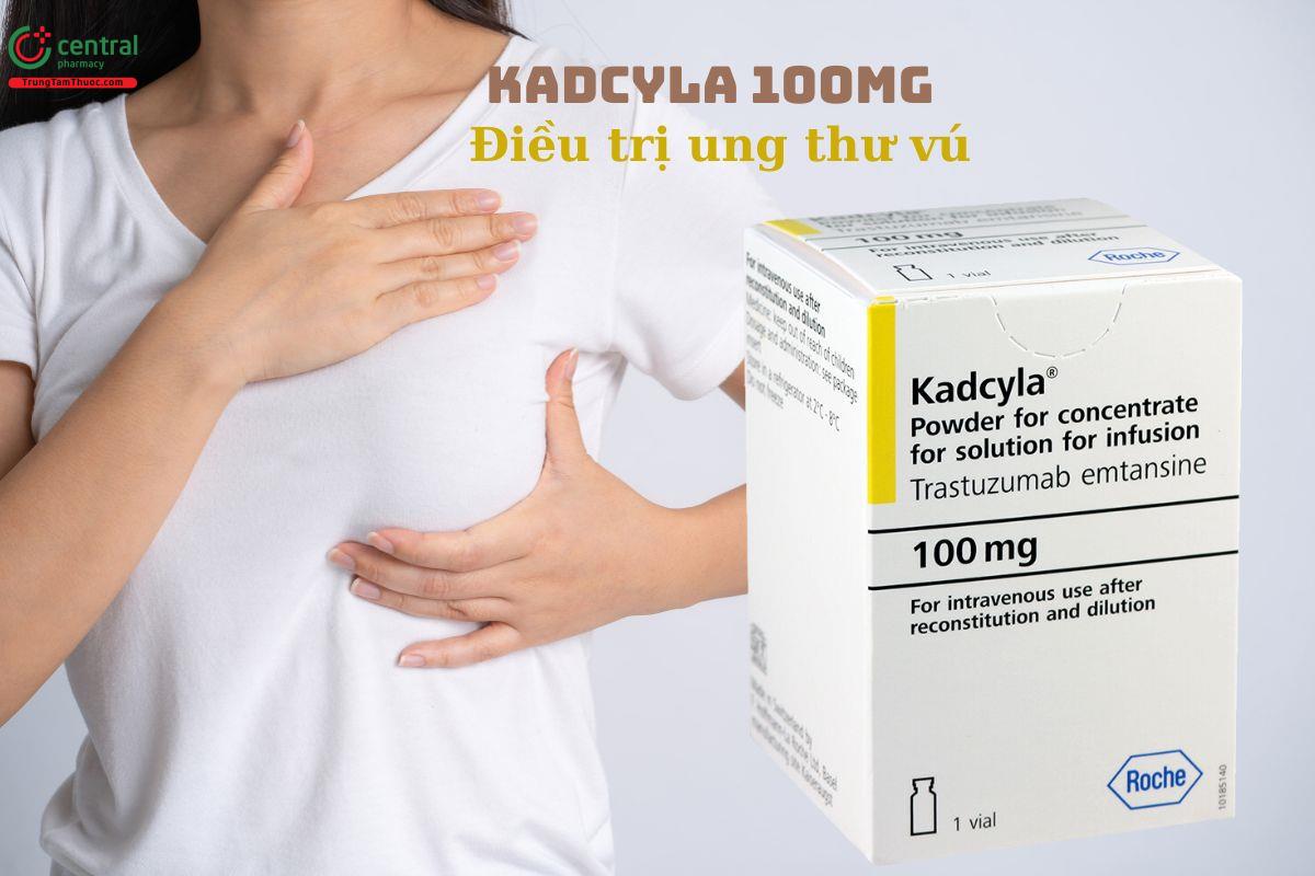 Thuốc bột pha tiêm Kadcyla 100mg giúp điều trị ung thư vú