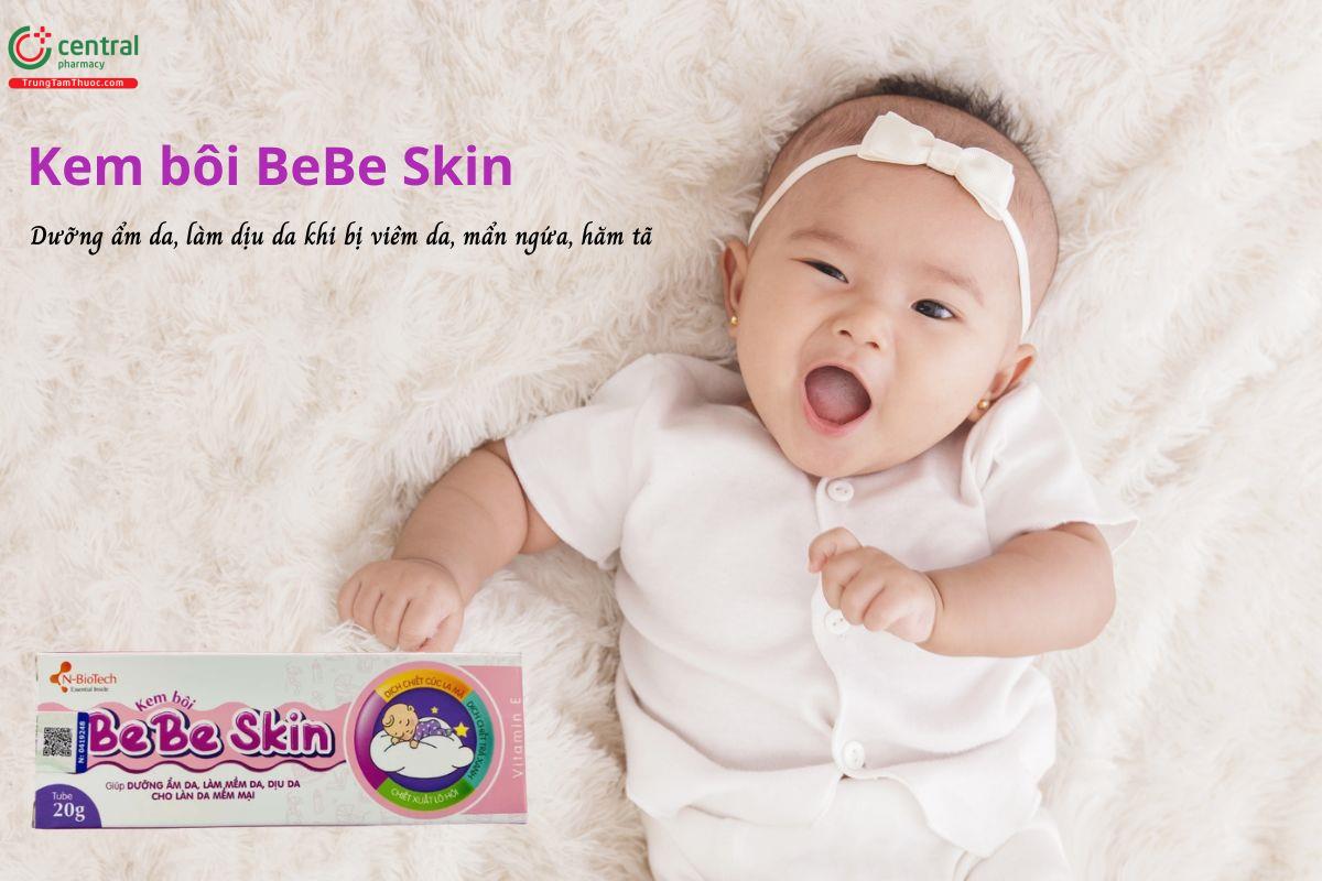 Kem bôi BeBe Skin - Dưỡng ẩm, làm dịu da kích ứng, hăm tã, muỗi đốt