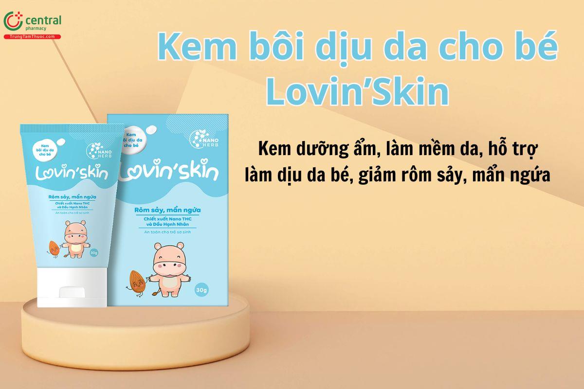 Kem bôi dịu da cho bé Lovin’Skin hỗ trợ dưỡng ẩm, chăm sóc da bé