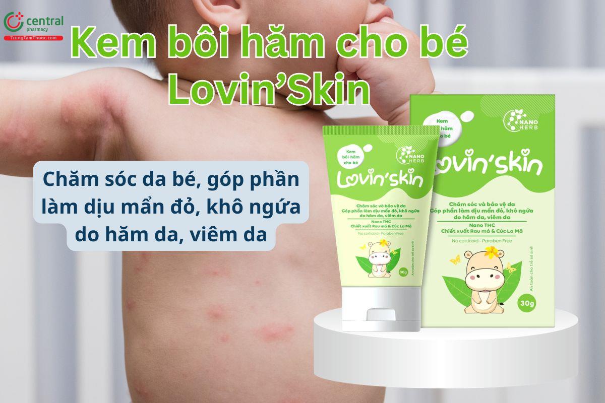 Kem bôi hăm cho bé Lovin’Skin giúp chăm sóc vùng da hăm tã, hỗ trợ làm dịu da