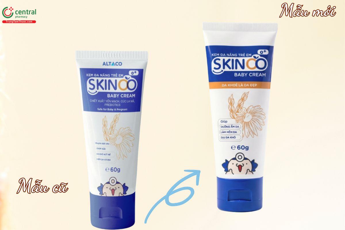 Mẫu mới - mẫu cũ của kem Skinoo Baby Cream