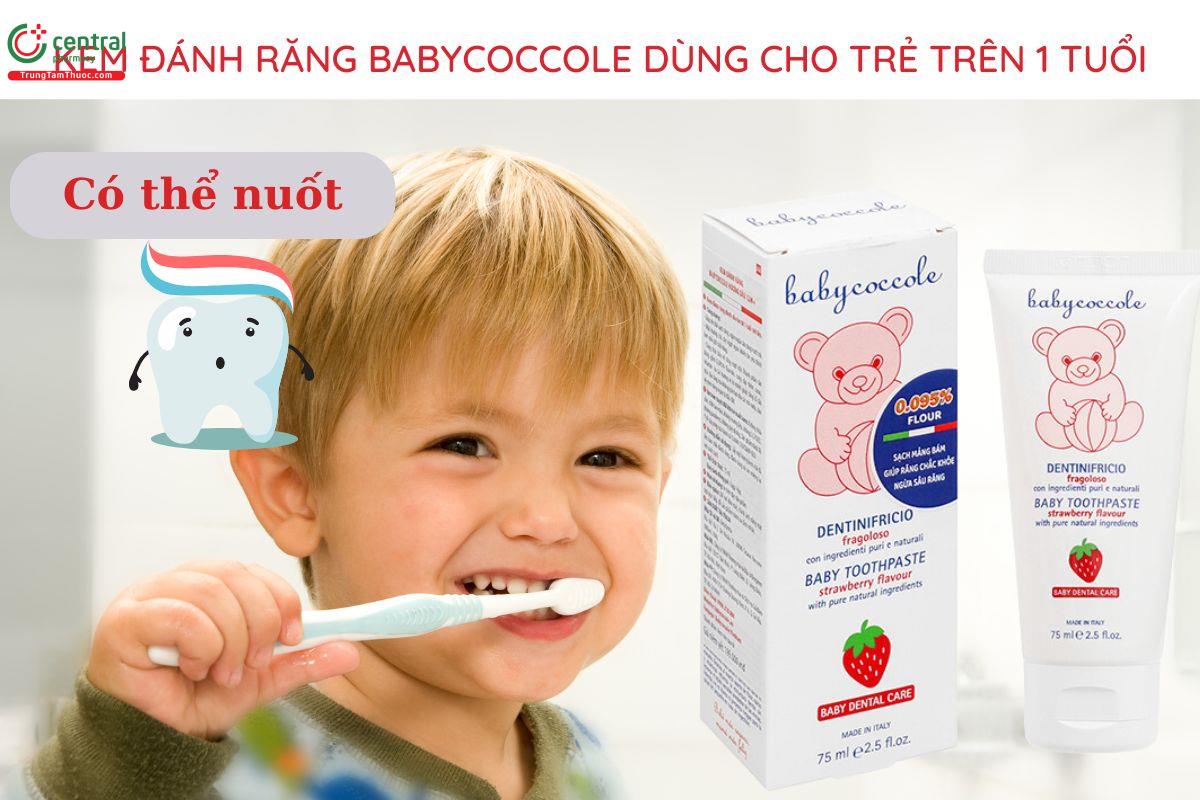 Đối tượng dùng Kem đánh răng Babycoccole