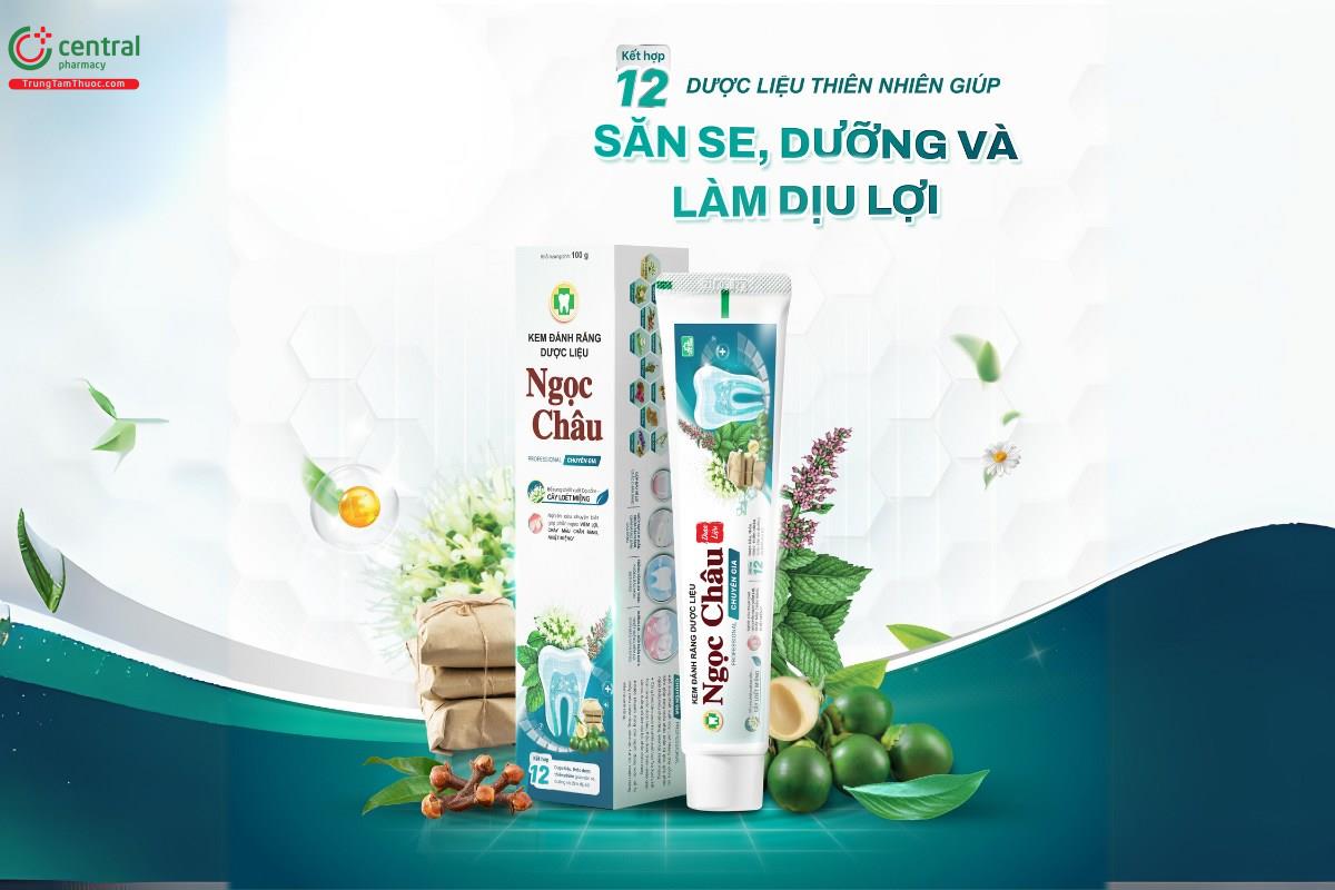 Kem đánh răng dược liệu Ngọc Châu Chuyên Gia