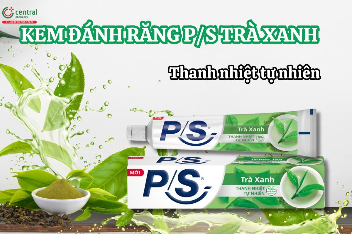 Kem Đánh Răng PS Trà Xanh 180g chân ái cho hơi thở sảng khoái thơm mát