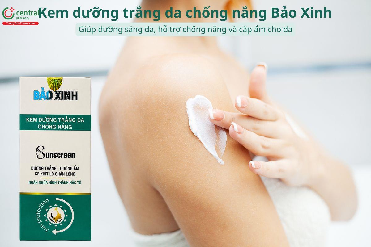 Kem dưỡng trắng da chống nắng Bảo Xinh giúp dưỡng trắng da và chống nắng
