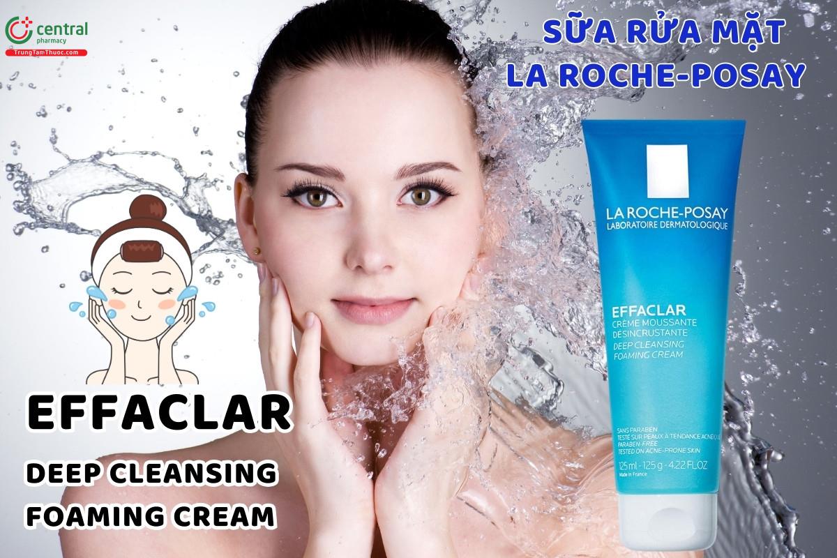 Sữa rửa mặt La Roche-Posay Effaclar Deep Cleansing Foaming Cream 125ml làm sạch sâu