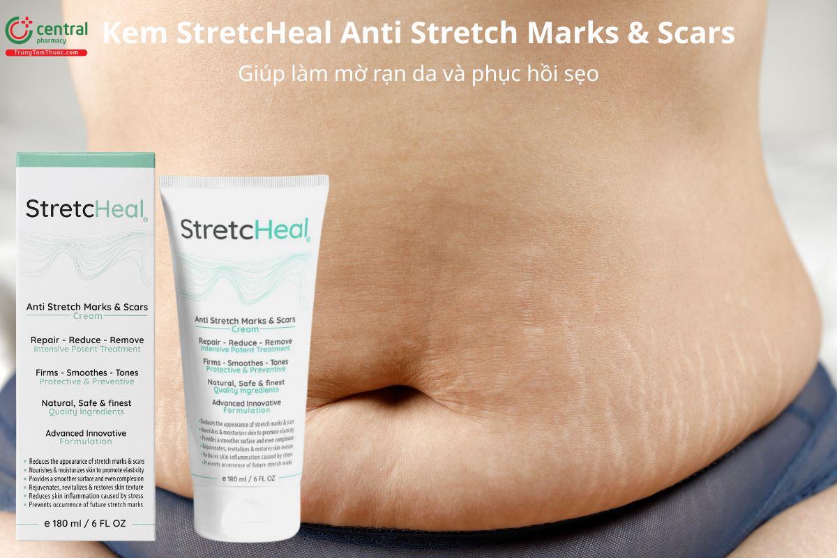 Kem StretcHeal Anti Stretch Marks & Scars hỗ trợ làm mờ rạn da, phục hồi sẹo