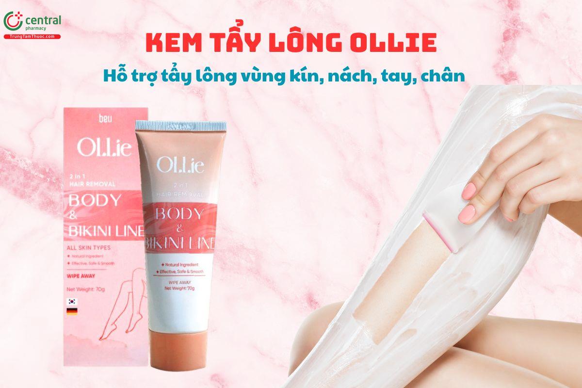 Kem tẩy lông Ollie hỗ trợ tẩy lông an toàn, nhanh chóng