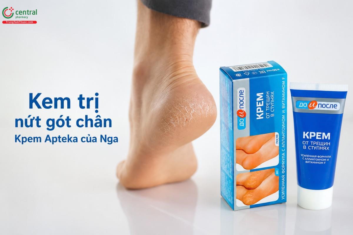 Kpem Apteka cho gót chân mềm mịn