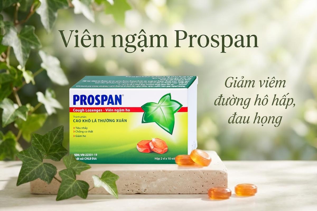 Prospan giảm đau rát họng