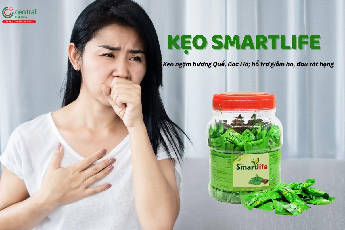 Kẹo ngậm Smartlife Tràng An bổ phế, giảm ho, rát họng, làm ấm cổ họng