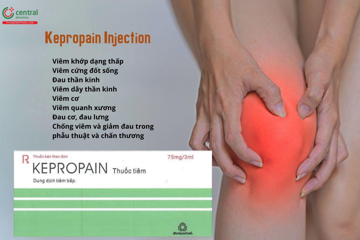 Thuốc Kepropain Injection điều trị viêm khớp, viêm cơ, đau lưng