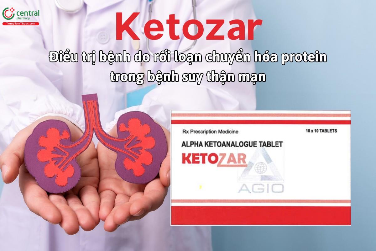 Thuốc Ketozar điều trị rối loạn chuyển hóa protein ở bệnh suy thận mạn