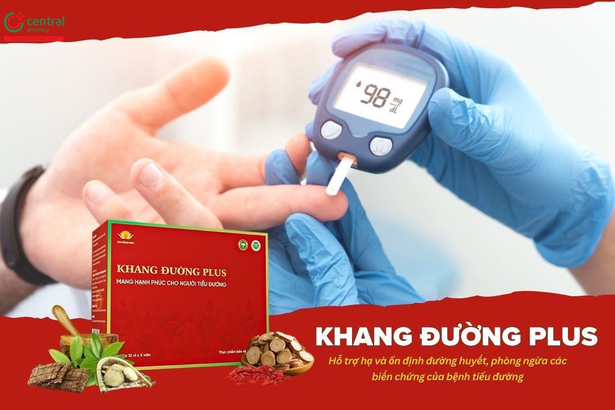 Khang đường Plus Tâm Hồng Phúc giảm mỡ máu, ngừa bệnh tiểu đường