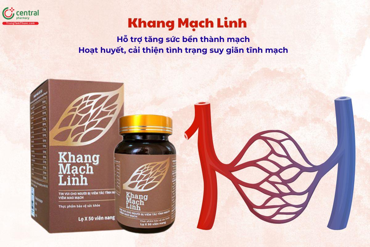 Khang Mạch Linh giúp hoạt huyết, tăng sức bền thành mạch