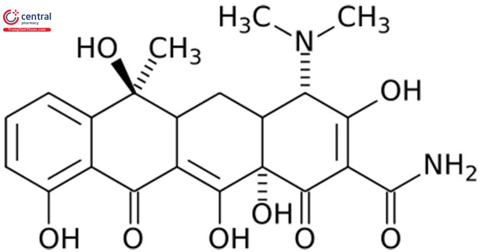 Cấu trúc hoá học của kháng sinh Tetracyclin