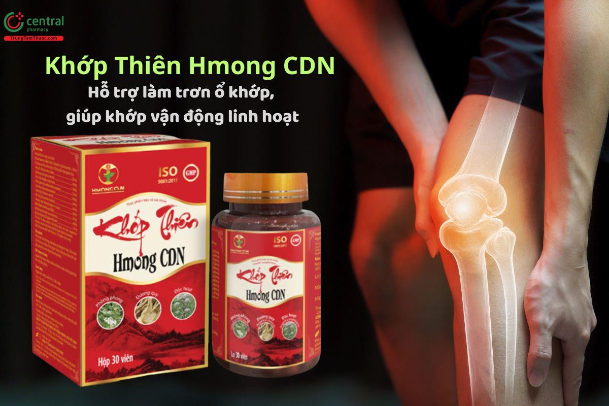 Khớp Thiên Hmong CDN giúp bôi trơn ổ khớp, giảm đau, cứng khớp