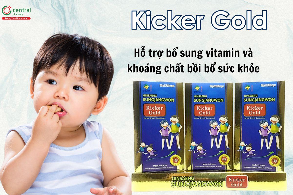 Kicker Gold giúp tăng cường hệ miễn dịch, giúp trẻ hết ốm vặt