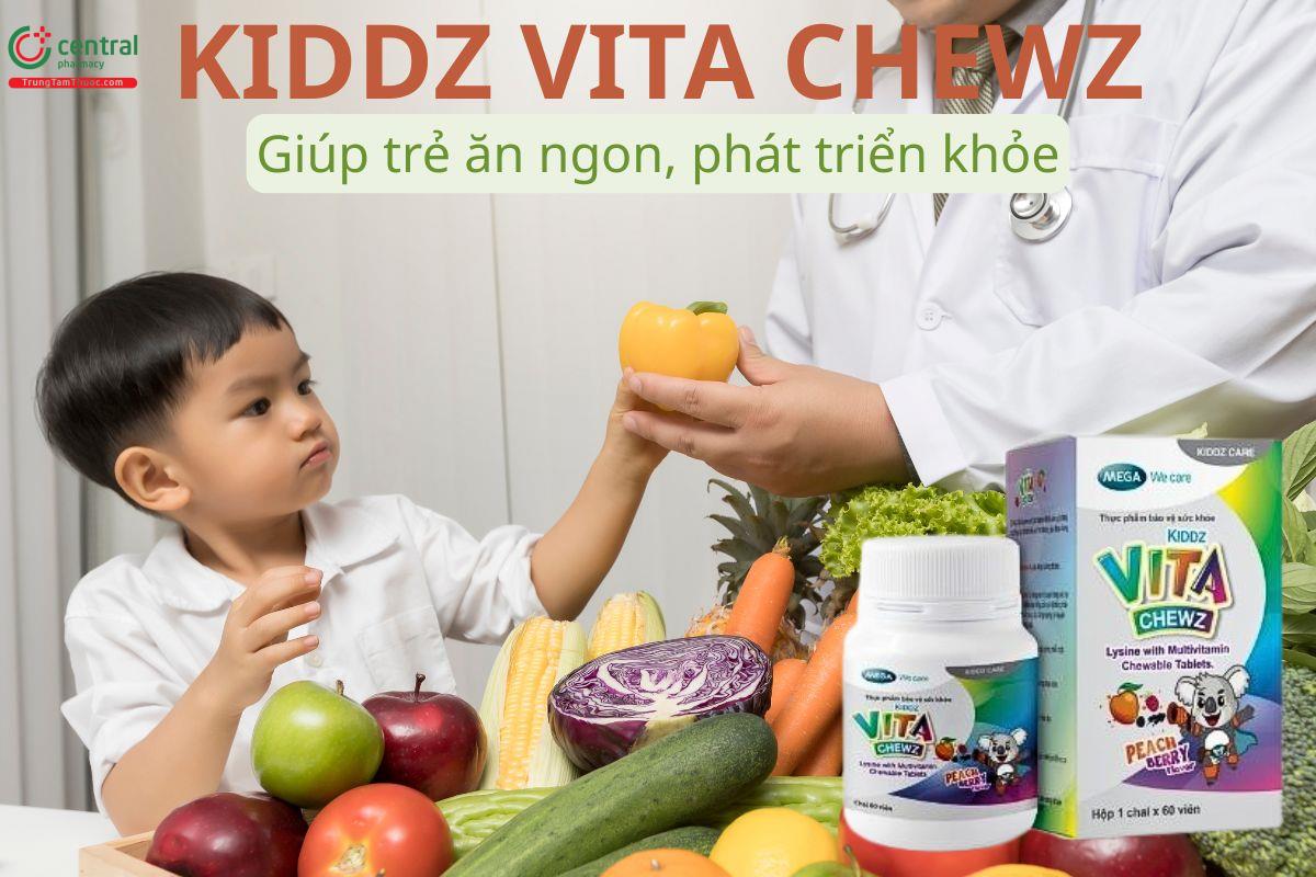KIDDZ VITA CHEWZ giúp trẻ ăn ngon, phát triển khỏe