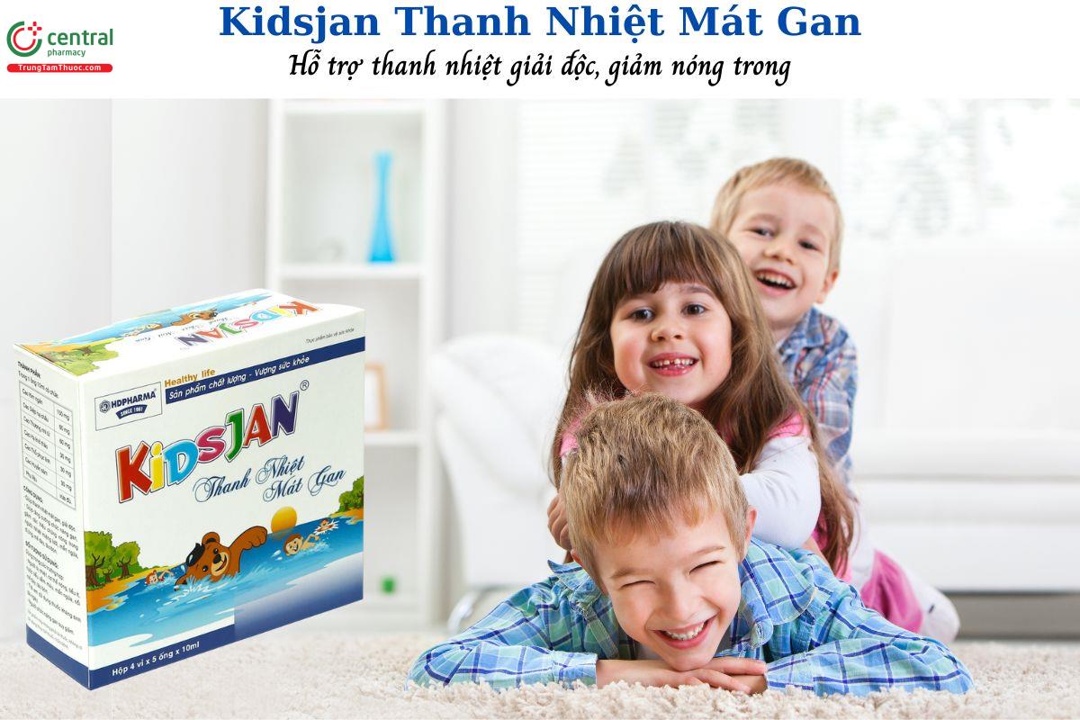 Kidsjan Thanh Nhiệt Mát Gan - Hổ trợ tăng cường chức năng gan, giảm nóng trong, mẩn ngứa, dị ứng