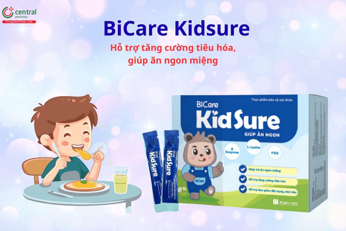 KidSure giúp tăng cường tiêu hóa, kích thích ăn ngon miệng hơn